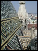 Digital photo titled stephansdom-roof-plus-city