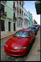 Digital photo titled old-town-red-car-2