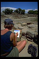 Painter.  Aztec Ruins National Monument.