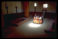 Kids.  Great Kiva.  Aztec Ruins National Monument