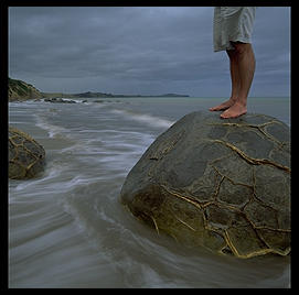 Moeraki Boulder.  South Island, New Zealand.