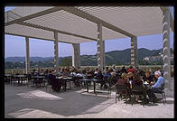 One of many outdoor cafes at the Getty Center. Los Angeles, California.