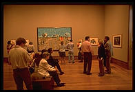 Inside the galleries.  Getty Center.  Los Angeles, California.