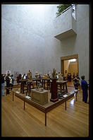 Inside the galleries.  Getty Center.  Los Angeles, California.