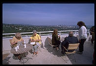 Terrace overlooking the city. Getty Center. Los Angeles, California.