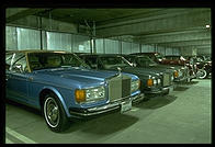 Rolls Royces.  Getty Center underground garage.  Los Angeles, California.