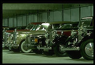 Rolls Royces.  Getty Center underground garage.  Los Angeles, California.