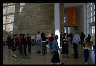 Lining up to buy books. Getty Center.  Los Angeles, California.