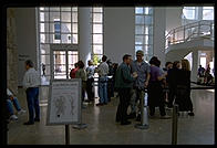 Lining up to buy books. Getty Center. Los Angeles, California.