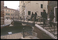 A bridge leading between old and new parts of the Jewish ghetto in Venice. Note that the additions were made in 1541 and 1633, hence 