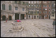 Kids playing soccer in the Venetian ghetto.  Only a handful of Jews live in Venice and very few live in the old ghetto region.