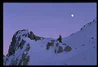 After sunset.  Lassen Volcanic National Park.  California.