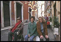 Anna Maria and Chicca near the Piazza di Spagna (Spanish Steps)