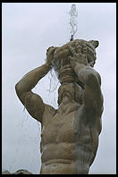 Bernini's Fontana del Tritone in Rome's Piazza Barberini, created in 1642 for Pope Urban VIII Barberini.