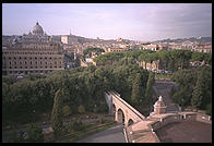 An elevated walkway leading between Castel Sant'Angelo and the Vatican, used by popes in times of trouble