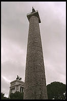 Trajan's Column, inaugurated in AD 113 to celebrate his two campaigns in Dacia (Romania). The statue of Trajan on top was replaced with one of St. Peter in 1587