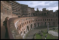 Trajan's Markets, one of the wonders of the Classical world. The markets were a complex of 150 shops and offices built in the 2nd century AD, not far from Rome's Forum