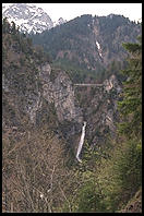 Marienbruecke above Neuschwanstein, Bavaria.