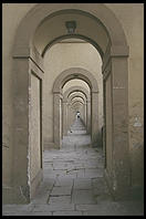 Arches in Florence, by the river