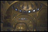 Gold mosaics inside St. Mark's Cathedral