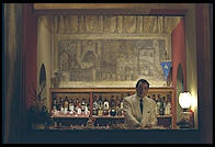 Franco at the bar of Verona's Due Torri Hotel Baglioni