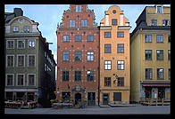 Stortorget. Gamla Stan, Stockholm from Fjallgatan on Sodermalm.