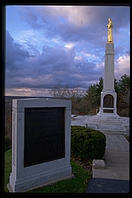 Hill Cumorah, just south of the Joseph Smith home in Palmyra, New York. This hill is where Joseph Smith met the Angel Moroni and received the gold plates inscribed with the Book of Mormon.