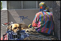 Near the corner of Haight and Ashbury streets in San Francisco, California.