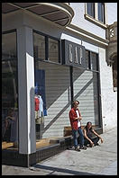 Gap store at the corner of Haight and Ashbury streets in San Francisco, California.  Sic transit gloria hippie.