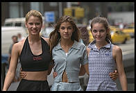 Erica Nelson, Mistee Howe, and Lesli Liles from Corpus Christi, Texas.  IMTA Show 1995 Manhattan