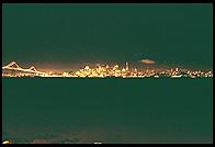 San Francisco, California (at night, from Treasure Island)