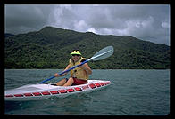 Petra in a kayak (of sorts).   Queensland, Australia.