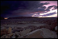 Sunset.  Chaco Canyon, New Mexico