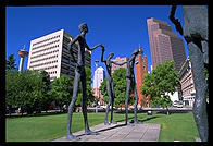 Sculpture in downtown Calgary (Alberta)
