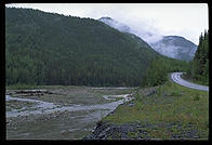 Typical scenery in the early portion of the Alaska Highway, not too far out from Dawson Creek, British Columbia.