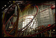 The rollercoast inside the West Edmonton mall (Alberta, Canada), the world's largest in 1993