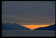 Roadside scenery south of Anchorage, Alaska.