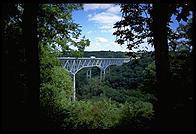 Scenic Overlook off I-71 out of Cincinnati; it turned out to overlook Ohio's longest Interstate highway bridge.