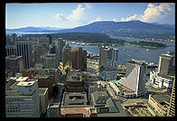 Vancouver, British Columbia, from the top of the tourist tower that every Canadian city seems to have.