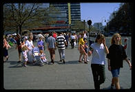 Berlin crowds shopping on Saturday morning