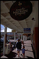 Yuppies meet Woolworth on the Plaza.  Santa Fe, New Mexico