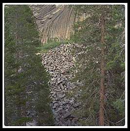 Devils' Postpile.  Mammoth, California