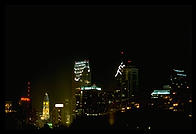 Downtown Philadelphia, from the top of the steps of the art museum.