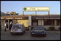 Giant Artichoke restaurant. Castroville, California