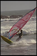 Windsurfing. Just north of the Hearst Castle. San Simeon, California.