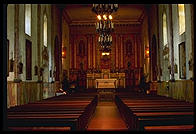 Interior.  Mission Santa Barbara (California).