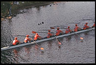 Head of the Charles Regatta, Sunday, October 18, 1998.  From the footbridge to Harvard Business School