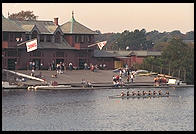 Head of the Charles Regatta, Sunday, October 18, 1998.  From the footbridge to Harvard Business School