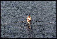 Head of the Charles Regatta, Sunday, October 18, 1998.  From the footbridge to Harvard Business School