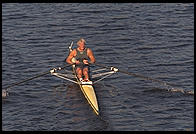 Head of the Charles Regatta, Sunday, October 18, 1998.  From the footbridge to Harvard Business School